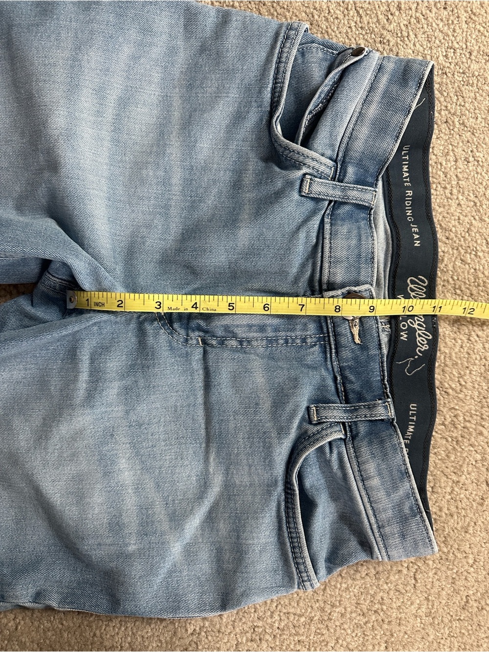 Wrangler Light Blue Flared Women's Willow Jeans EUC - Picture 7 of 8